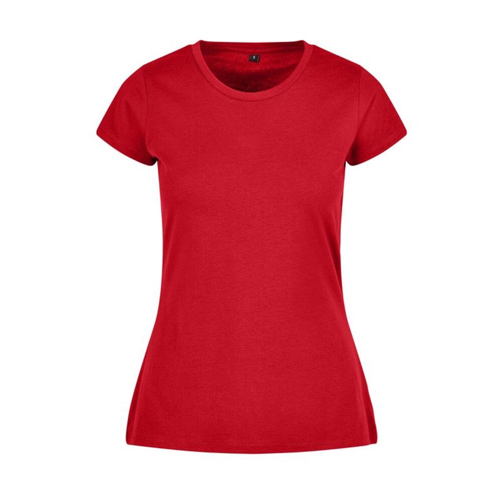 Build Your Brand Womens/Ladies Basic T-Shirt / City Red